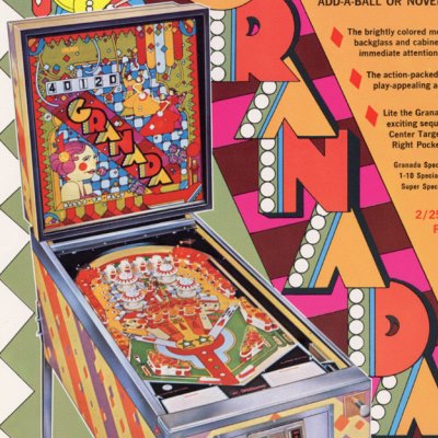 williams, granada, pinball, sales, price, date, city, condition, auction, ebay, private sale, retail sale, pinball machine, pinball price