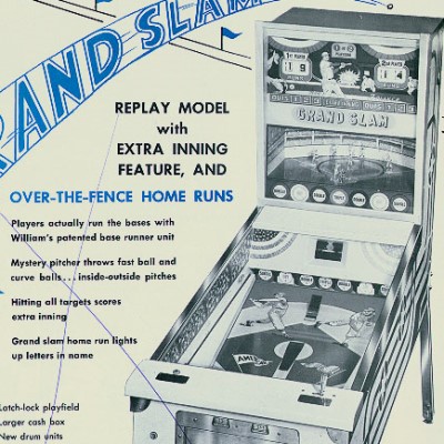 williams, grand slam, pinball, sales, price, date, city, condition, auction, ebay, private sale, retail sale, pinball machine, pinball price