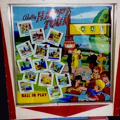 bally, happy tour, pinball, sales, price, date, city, condition, auction, ebay, private sale, retail sale, pinball machine, pinball price