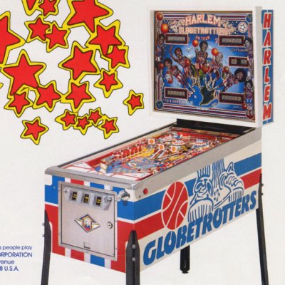 bally, harlem globetrotters on tour, pinball, sales, price, date, city, condition, auction, ebay, private sale, retail sale, pinball machine, pinball price