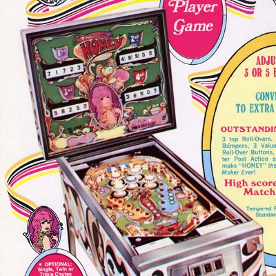 williams, honey, pinball, sales, price, date, city, condition, auction, ebay, private sale, retail sale, pinball machine, pinball price