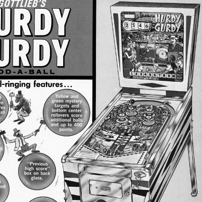 gottlieb, hurdy gurdy, pinball, sales, price, date, city, condition, auction, ebay, private sale, retail sale, pinball machine, pinball price