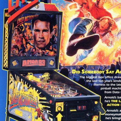data east, last aAction hero, pinball, sales, price, date, city, condition, auction, ebay, private sale, retail sale, pinball machine, pinball price