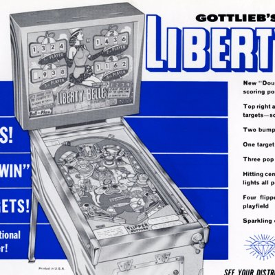 gottlieb, liberty belle, pinball, sales, price, date, city, condition, auction, ebay, private sale, retail sale, pinball machine, pinball price