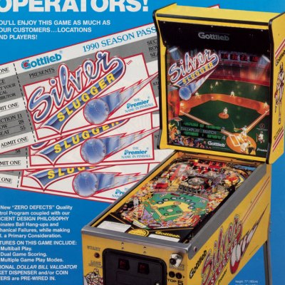 gottlieb, silver slugger, pinball, sales, price, date, city, condition, auction, ebay, private sale, retail sale, pinball machine, pinball price