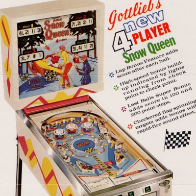 gottlieb, snow queen, pinball, sales, price, date, city, condition, auction, ebay, private sale, retail sale, pinball machine, pinball price