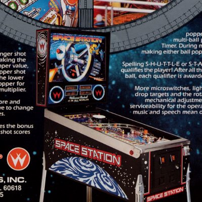 williams, space station, pinball, sales, price, date, city, condition, auction, ebay, private sale, retail sale, pinball machine, pinball price
