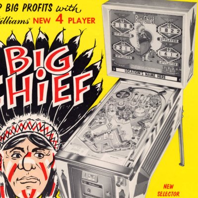 williams, big chief, pinball, sales, price, date, city, condition, auction, ebay, private sale, retail sale, pinball machine, pinball price