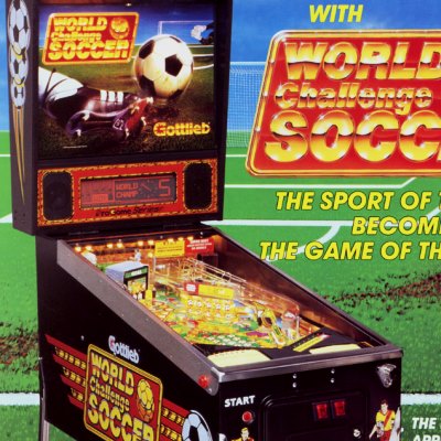 gottlieb, world challenge soccer, pinball, sales, price, date, city, condition, auction, ebay, private sale, retail sale, pinball machine, pinball price
