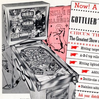 gottlieb, big top, pinball, sales, price, date, city, condition, auction, ebay, private sale, retail sale, pinball machine, pinball price