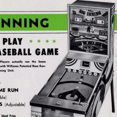 williams, big inning baseball, pinball, sales, price, date, city, condition, auction, ebay, private sale, retail sale, pinball machine, pinball price