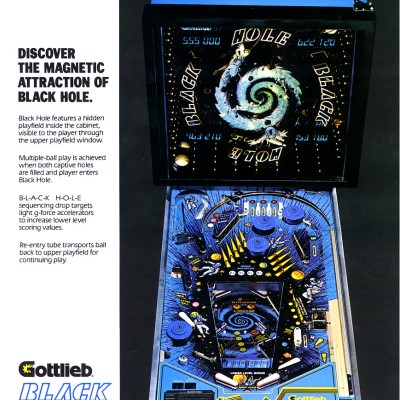 gottlieb, black hole, pinball, sales, price, date, city, condition, auction, ebay, private sale, retail sale, pinball machine, pinball price