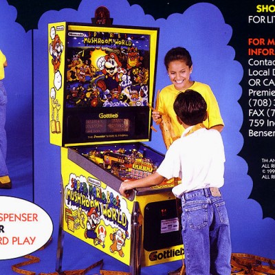 gottlieb, super mario bros mushroom world, pinball, sales, price, date, city, condition, auction, ebay, private sale, retail sale, pinball machine, pinball price