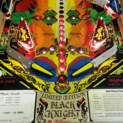 williams, black knight limited edition, pinball, sales, price, date, city, condition, auction, ebay, private sale, retail sale, pinball machine, pinball price
