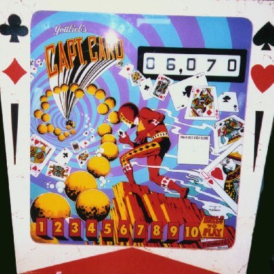 gottlieb, capt. card, pinball, sales, price, date, city, condition, auction, ebay, private sale, retail sale, pinball machine, pinball price