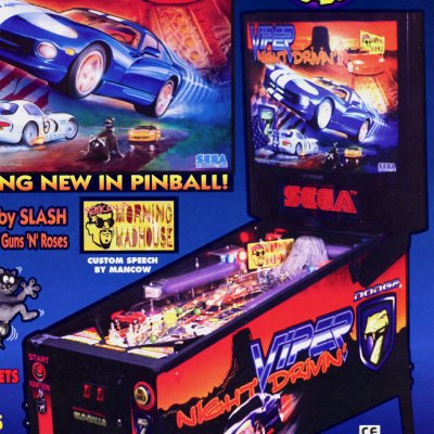 sega, viper night drivin, pinball, sales, price, date, city, condition, auction, ebay, private sale, retail sale, pinball machine, pinball price