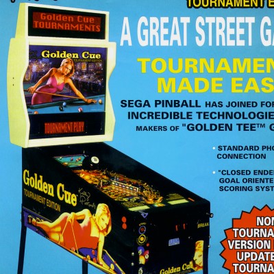 sega, golden cue, pinball, sales, price, date, city, condition, auction, ebay, private sale, retail sale, pinball machine, pinball price