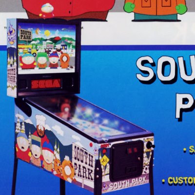 sega, south park, pinball, sales, price, date, city, condition, auction, ebay, private sale, retail sale, pinball machine, pinball price