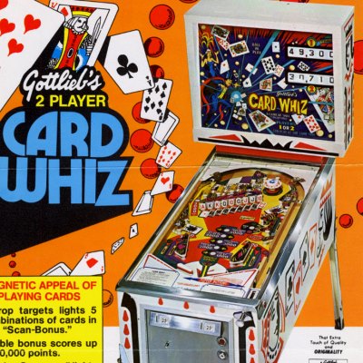 gottlieb, card whiz, pinball, sales, price, date, city, condition, auction, ebay, private sale, retail sale, pinball machine, pinball price