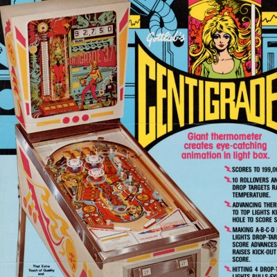 gottlieb, centigrade 37, pinball, sales, price, date, city, condition, auction, ebay, private sale, retail sale, pinball machine, pinball price