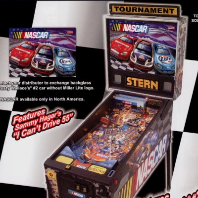 stern, nascar, pinball, sales, price, date, city, condition, auction, ebay, private sale, retail sale, pinball machine, pinball price