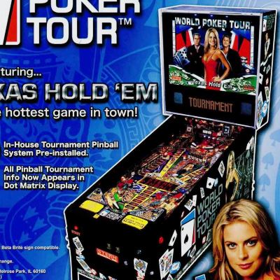 stern, world poker tour, pinball, sales, price, date, city, condition, auction, ebay, private sale, retail sale, pinball machine, pinball price