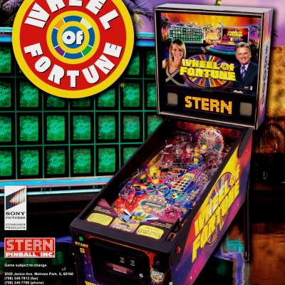 stern, wheel Of fortune, pinball, sales, price, date, city, condition, auction, ebay, private sale, retail sale, pinball machine, pinball price