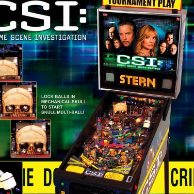 stern, csi, pinball, sales, price, date, city, condition, auction, ebay, private sale, retail sale, pinball machine, pinball price