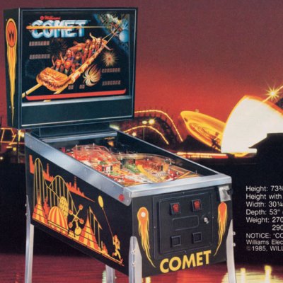 williams, comet, pinball, sales, price, date, city, condition, auction, ebay, private sale, retail sale, pinball machine, pinball price