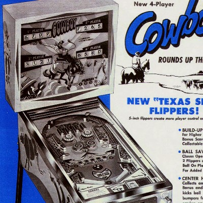 cowboy, all stars, pinball, sales, price, date, city, condition, auction, ebay, private sale, retail sale, pinball machine, pinball price