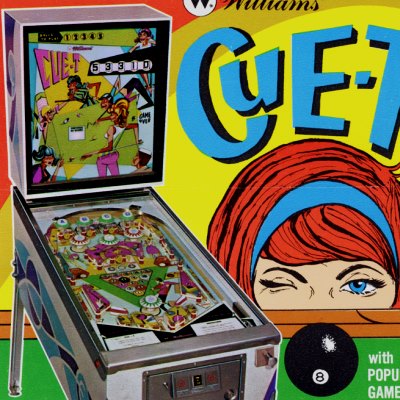 williams, cue-t, pinball, sales, price, date, city, condition, auction, ebay, private sale, retail sale, pinball machine, pinball price