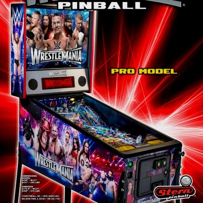 stern, wrestlemania, pinball, sales, price, date, city, condition, auction, ebay, private sale, retail sale, pinball machine, pinball price