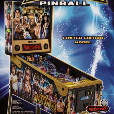 stern, legends of wrestlemania, pinball, sales, price, date, city, condition, auction, ebay, private sale, retail sale, pinball machine, pinball price