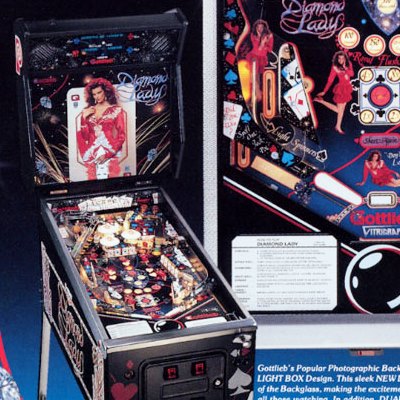 gottlieb, diamond lady, pinball, sales, price, date, city, condition, auction, ebay, private sale, retail sale, pinball machine, pinball price