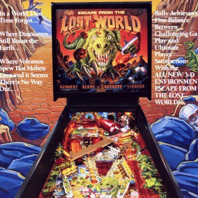 bally, escape from the lost world, pinball, sales, price, date, city, condition, auction, ebay, private sale, retail sale, pinball machine, pinball price