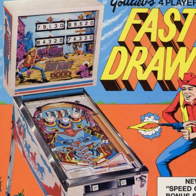 gottlieb, fast draw, pinball, sales, price, date, city, condition, auction, ebay, private sale, retail sale, pinball machine, pinball price