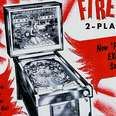 chicago coin, fire cracker, pinball, sales, price, date, city, condition, auction, ebay, private sale, retail sale, pinball machine, pinball price
