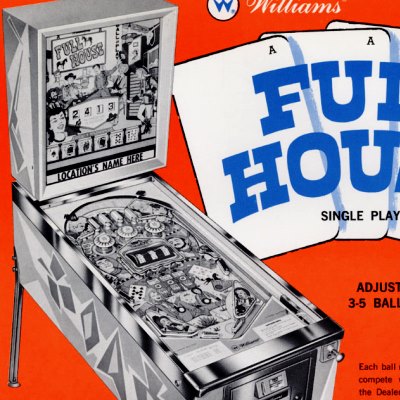 williams, full house, pinball, sales, price, date, city, condition, auction, ebay, private sale, retail sale, pinball machine, pinball price