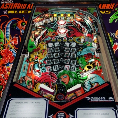 gottlieb, asteroid annie and the aliens, pinball, sales, price, date, city, condition, auction, ebay, private sale, retail sale, pinball machine, pinball price
